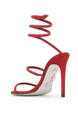 Red satin sandal RENE CAOVILLA | C10416105R001X750DARKRED